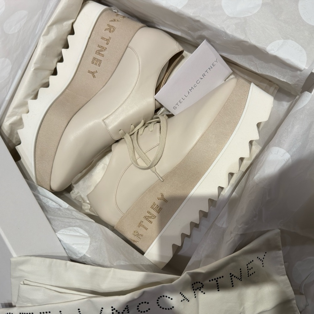 Stella McCartney 9050 Greggio Platforms Size 37 Size 7 BNIB